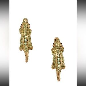 - NWT Kate ks Spade Green Crystal Swamped Alli Gator Stud Earrings